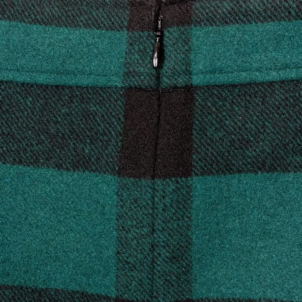 J. Crew Wool Blend Buffalo Plaid Check Size 6 Mini Skirt Academia Preppy 90s NWT